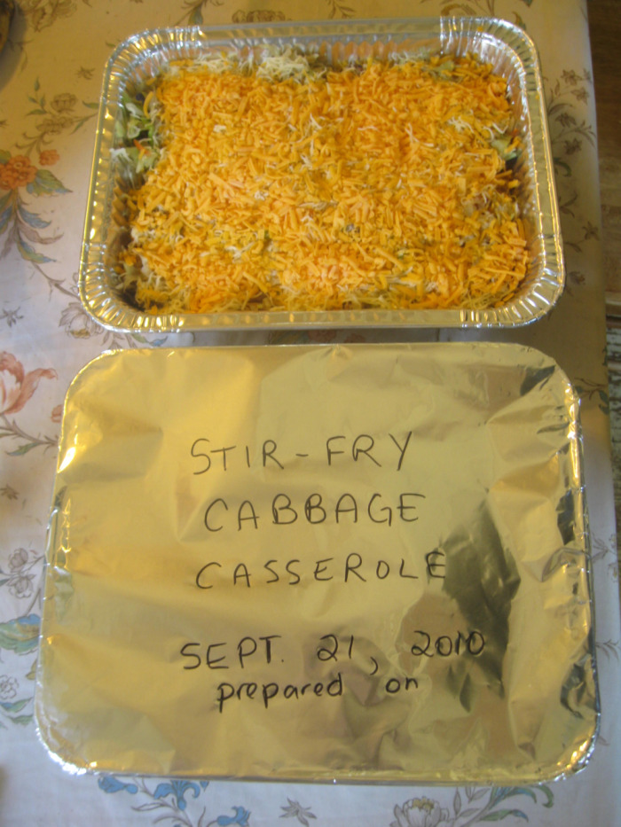 Completed Cabbage Casserole Completed Cabbage Casserole
